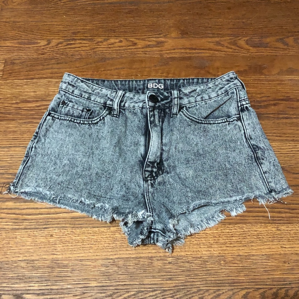 BDG Black Jean Cutoff Highwaisted Shorts